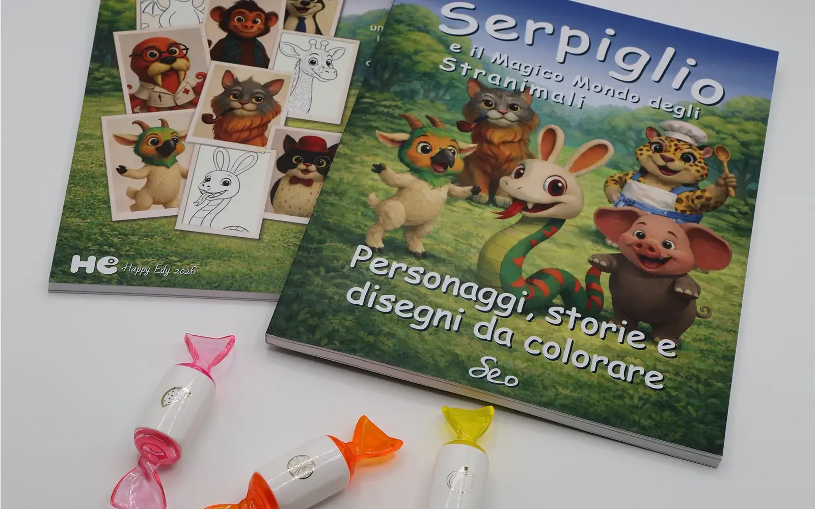 Personaggi, storie e disegni da colorare – Immagine del libro 1